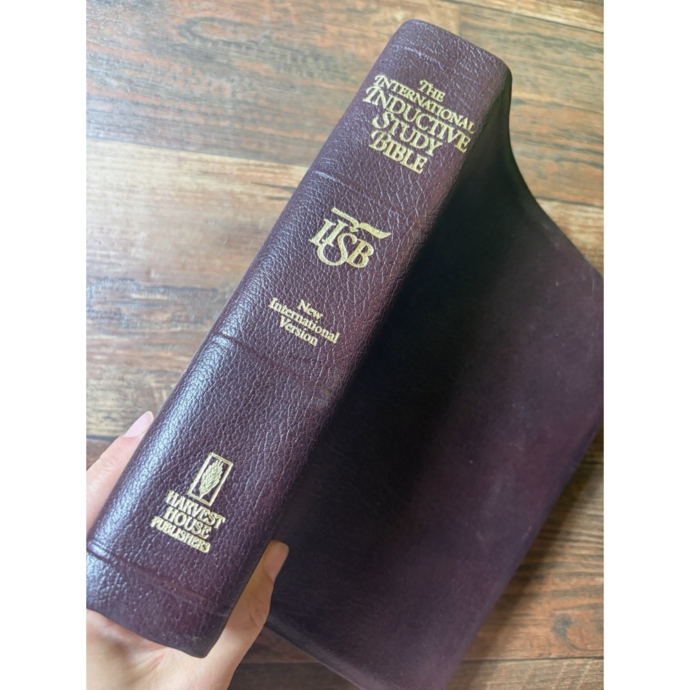 1995 The International Inductive Study Bible NIV Bonded LEATHER